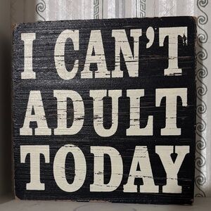 Black and White Wall Decor Sign